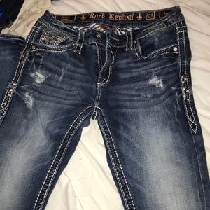 Rock revival medium wash jeans